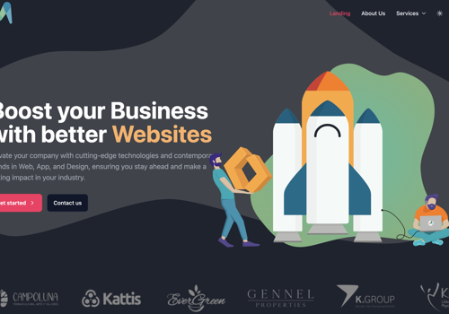 Branding Package Example: Mediakular Agency Website