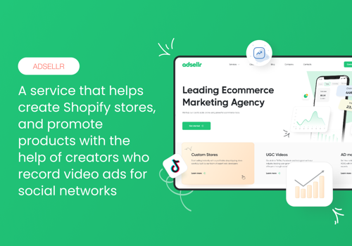 Web Design Package Example: Adsellr : Web UI/UX and development
