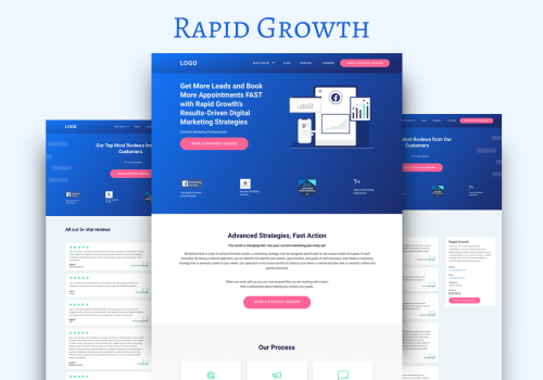 UX/UI Design Package Example: Rapid Growth