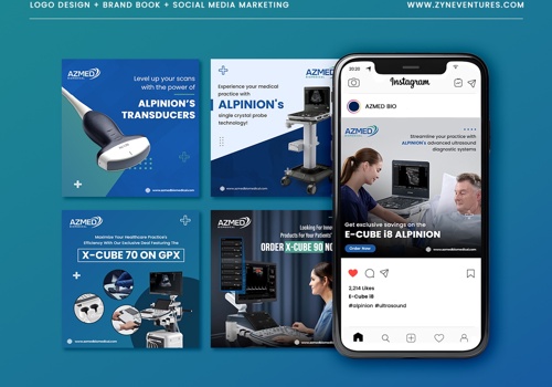 Web Design Package Example: AZMED Biomedical - Social Media Marketing