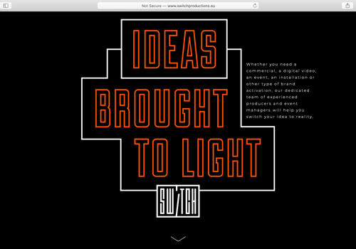 Web Development Package Example: Switch Productions