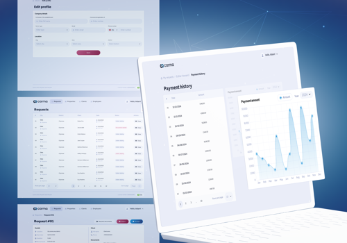 UX/UI Design Package Example: Carma - real estate financing solution for rental