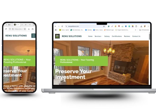 Web Design Package Example: Website Developmeent for Renu Solutions