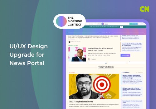 Web Development Package Example: UI/UX Design Upgrade for News Portal