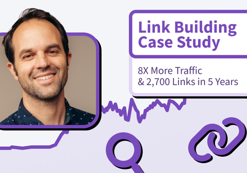 Search Engine Optimization Package Example: 8X More Traffic & 2,700 Links in 5 Years