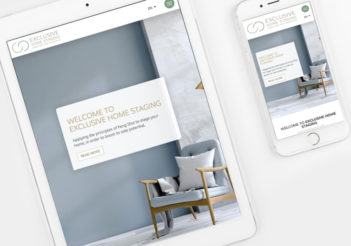 Web Design Package Example: Exclusive Home Staging