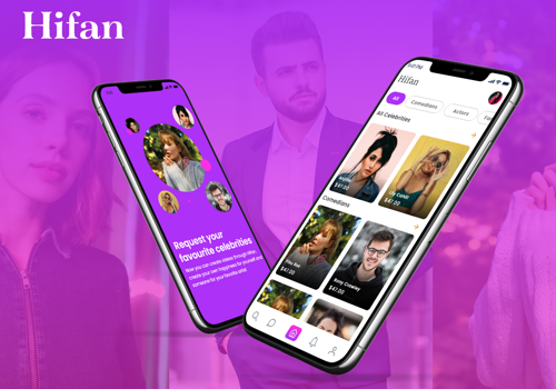 Web Development Package Example: Hifan - Connect with your Favorite celebrity