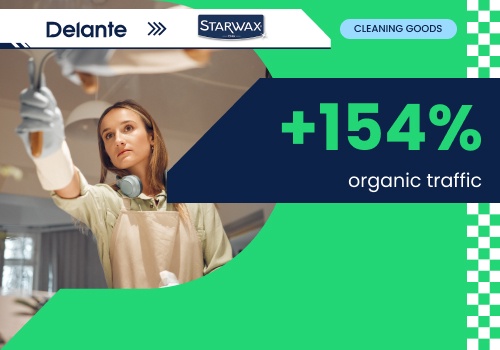 Search Engine Optimization Package Example: Starwax x Delante - SEO for Cleaning Products