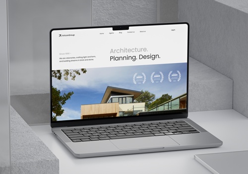 UX/UI Design Package Example: ArtconGroup – Real Estate Architects Designing Mod
