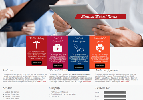 Web Development Package Example: The Medical Billing