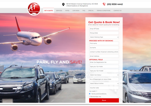 UX/UI Design Package Example: Leading Airport Parking Software
