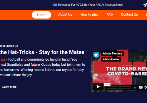 UX/UI Design Package Example: Gaming Website