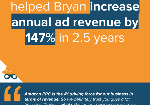 Pay Per Click Package Example: How we helped Bryan increase annual ad rev by 147%