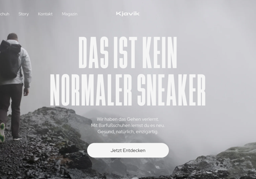 Web Development Package Example: Footware Shop Magazine