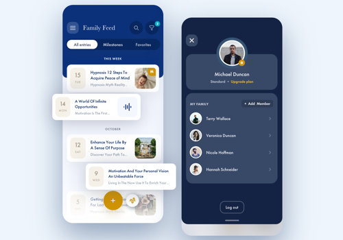 Mobile App Development Package Example: Legacy Journal App