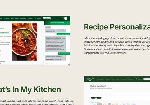 Web Development Package Example: Ladle – Your Smart Culinary Assistant