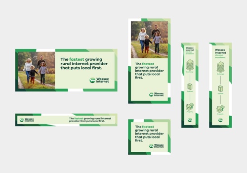 Branding Package Example: Wessex Internet connecting its rural communities