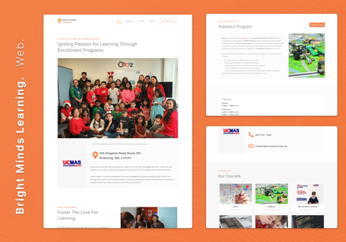 Web Design Package Example: Bright Minds - After School Learning Center