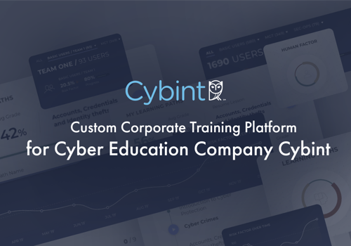 Custom Software Development Package Example: Custom Corporate Training Platform for Cybint
