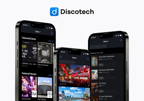Mobile App Development Package Example: Discotech