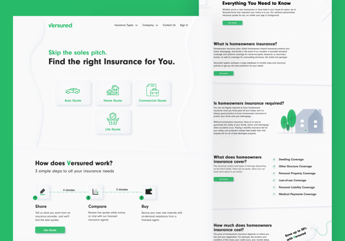 Web Development Package Example: Versured