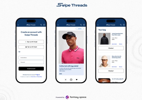 Custom Software Development Package Example: Swipe Threads: personalized fashion experience