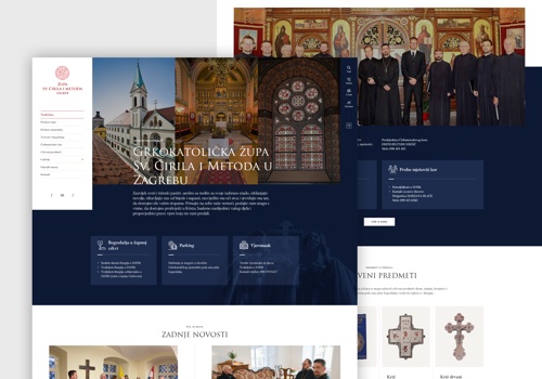 Web Design Package Example: Greek Catholic Parish Zagreb