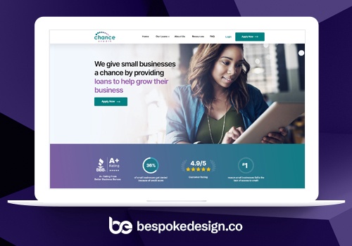 Web Design Package Example: SMB Loans website