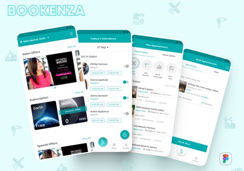 Web Design Package Example: bookenza