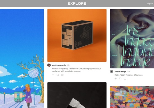 Web Development Package Example: Explore - Social Media Platform