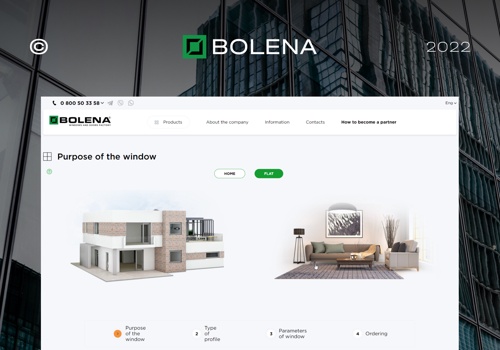 Web Design Package Example: Bolena Window Factory