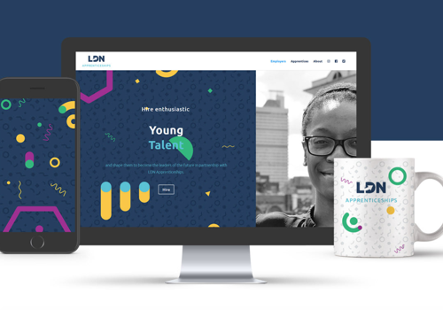 Branding Package Example: LDN Apprenticeships - branding and web design
