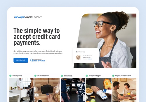Web Design Package Example: SwipeSimple