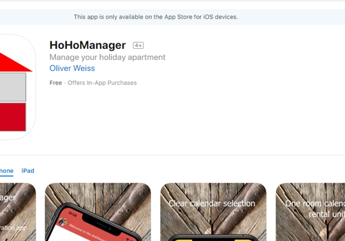 Mobile App Development Package Example: HOHO Manager