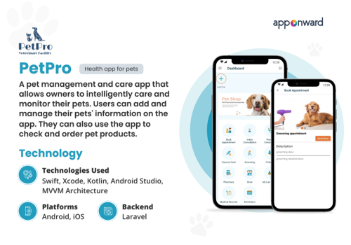 Mobile App Development Package Example: Petpro