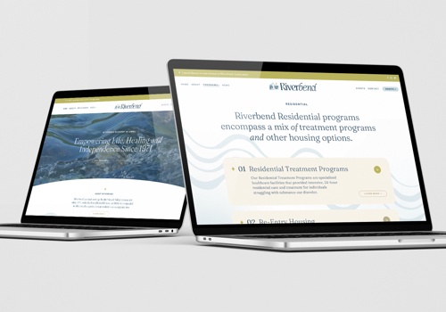 Web Design Package Example: Name, branding and website for addiction recovery