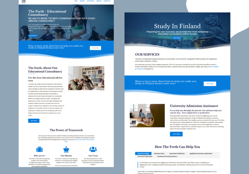 Web Design Package Example: The Forth's Website
