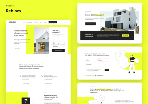 Web Design Package Example: Reblocs – Shopify-like app for the real estate