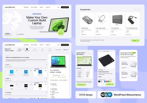 UX/UI Design Package Example: Gadget Centre | eCommerce Redesign