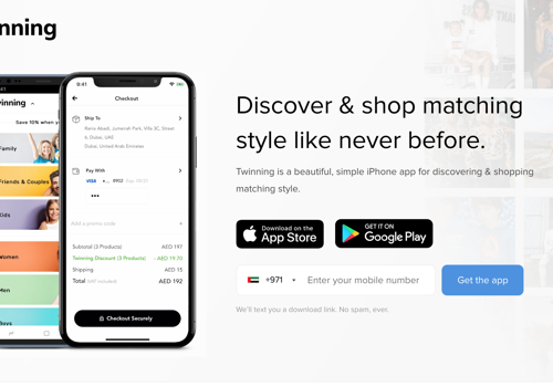Custom Software Development Package Example: Twinning - New way to shop matching outfits