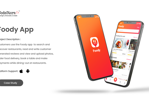 Mobile App Development Package Example: Foody App