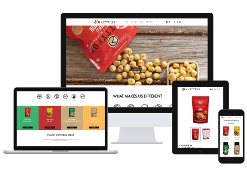 Web Design Package Example: Shopify Store Design for Food Products