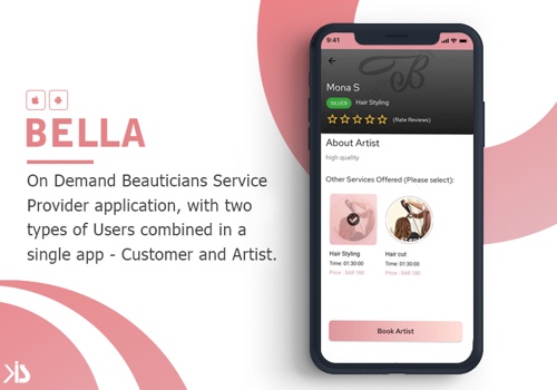 Mobile App Development Package Example: On-Demand Beauticians Service Provider App