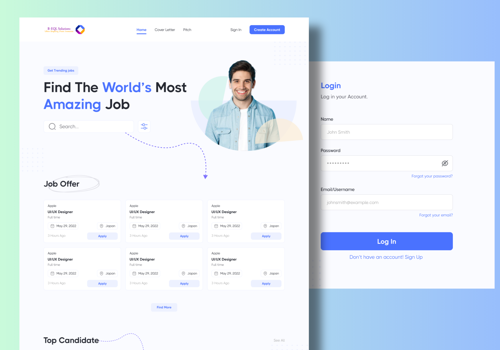Web Development Package Example: Job Matching Web Application