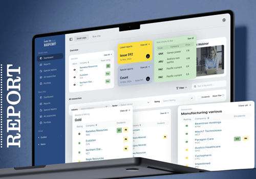 UX/UI Design Package Example: Under The Radar – fintech trading dashboard