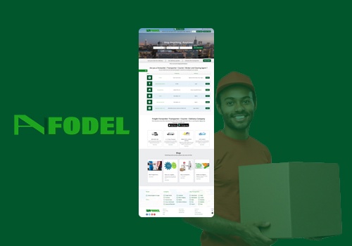 Web Development Package Example: afodel.com:- Africa & World Shipping Marketplace