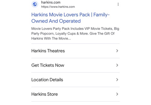 Social Media Marketing Package Example: Google Ad