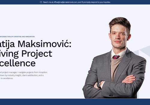 Branding Package Example: Matija Maksimović - Branding and website