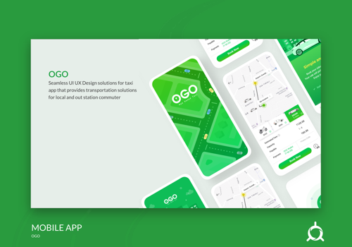 UX/UI Design Package Example: Taxi App