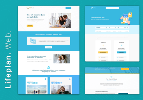 Web Design Package Example: Lifeplan - Insurance Made Easy